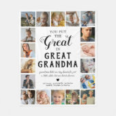 Grootmafoto Fleece Blanket Deken (Voorkant)