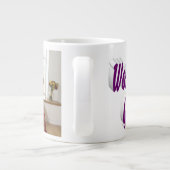 Grootmafoto paarse typografie Moederdag Grote Koffiekop (Achterkant)