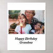 Grootmafoto van Custom Happy Birthday Poster (Voorkant)