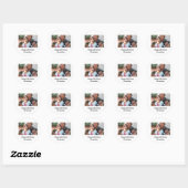 Grootmafoto van Custom Happy Birthday Ronde Sticker (Vel)