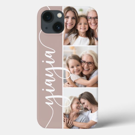Grootmafoto Yiayia Script Case-Mate iPhone Case (Achterkant)