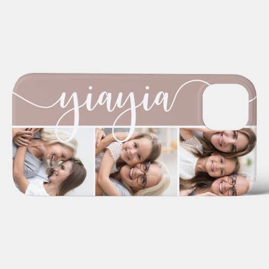 Grootmafoto Yiayia Script Case-Mate iPhone Case (Achterkant (horizontaal))