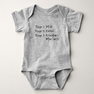 Grootmakelaarskogels Stages van de Eating Baby Rom Romper