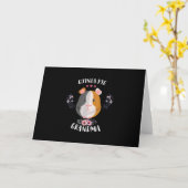 Grootmakerdag en kerstcadeau door cavia's kaart (Gele Bloem)
