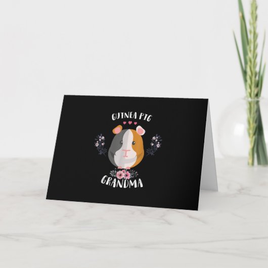 Grootmakerdag en kerstcadeau door cavia's kaart (Voorkant)