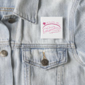  Grootmakerscadeau (roze) Vierkante Button 5,1 Cm (In situ)