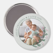 Grootmaliefde je Paarse Wildflower Foto Mag Magneet (Voorkant / Achterkant)