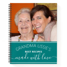 Grootma's Best Recipes Photo Cookbook Blauwgroen