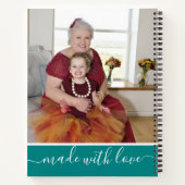 Grootma's Best Recipes Photo Cookbook Blauwgroen Notitieboek (Achterkant)