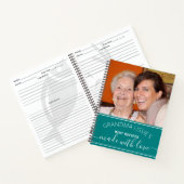 Grootma's Best Recipes Photo Cookbook Blauwgroen Notitieboek (Binnen)