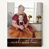 Grootma's Best Recipes Rustic Wood Photo Cookbook Notitieboek (Achterkant)