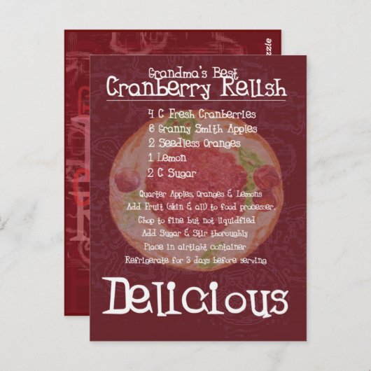 Grootma's beste veenbessen ontvang briefkaart (Voorkant / Achterkant)