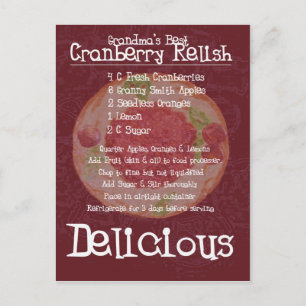 Grootma's beste veenbessen ontvang briefkaart