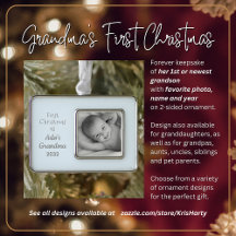 Grootma's eerste kerstfeest Persoonlijke foto naam