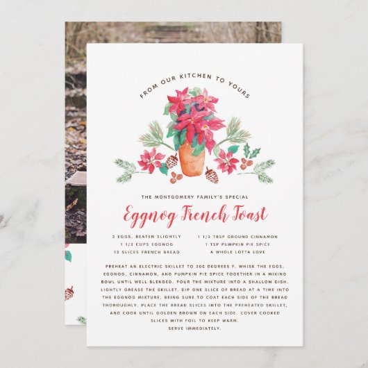 Grootma's favoriete kerstcadeaukaart feestdagenkaart (Voorkant / Achterkant)