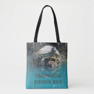 Grootma's Goodie Bag Unieke schildpad Dier Tote Bag