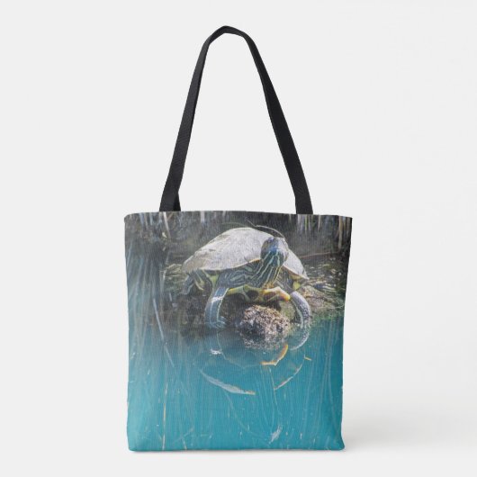 Grootma's Goodie Bag Unieke schildpad Dier Tote Bag (Achterkant)