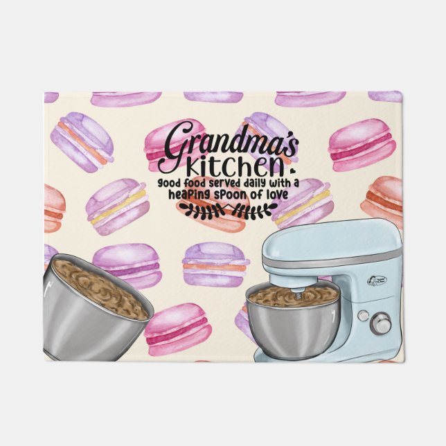 Grootma's Kitchen Good Food Served Daily with a He Deurmat (Voorkant)