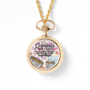 Grootma's Kitchen Good Food Served Daily with a He Horloge