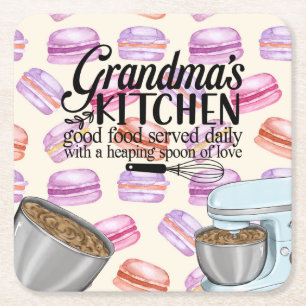 Grootma's Kitchen Good Food Served Daily with a He Kartonnen Onderzetters