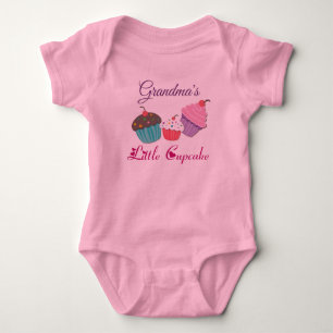 Grootma's Little Cupcake Baby Tutu Bodysuit