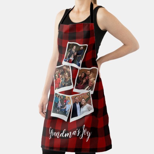 Grootma's vreugde 5 Foto Collage Buffalo Pset Schort (Insitu)