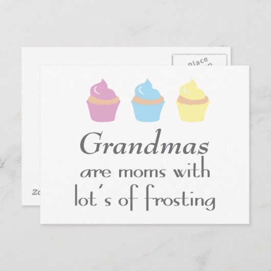 Grootma's zijn momen met veel vorst briefkaart (Voorkant / Achterkant)