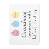 Grootma's zijn momen met veel vorst magneet (Verticaal)