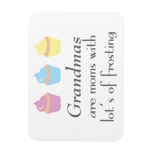 Grootma's zijn momen met veel vorst magneet (Verticaal)