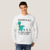 Grootmasaurus als een normale grootmoeder, maar me t-shirt (Voorkant volledig)