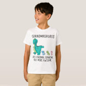 Grootmasaurus als een normale grootmoeder, maar me t-shirt (Voorkant volledig)