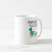 Grootmasaurus en Kinder gepersonaliseerd Shirt Koffiemok (Voorkant rechts)