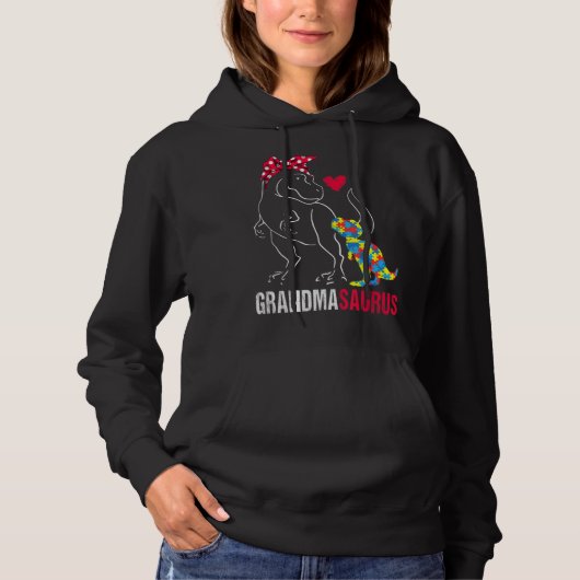 Grootmasaurus T rex Dinosaur Clothing Gifts. Grapp Hoodie (Voorkant)