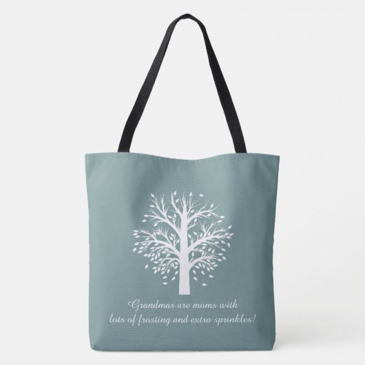 Grootmastructuur (hart), aangepaste namen/datums tote bag (Achterkant)