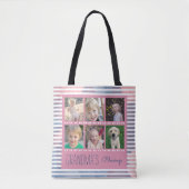 Grootmazessen Foto Collage Pink & Blue Tote Bag (Voorkant)