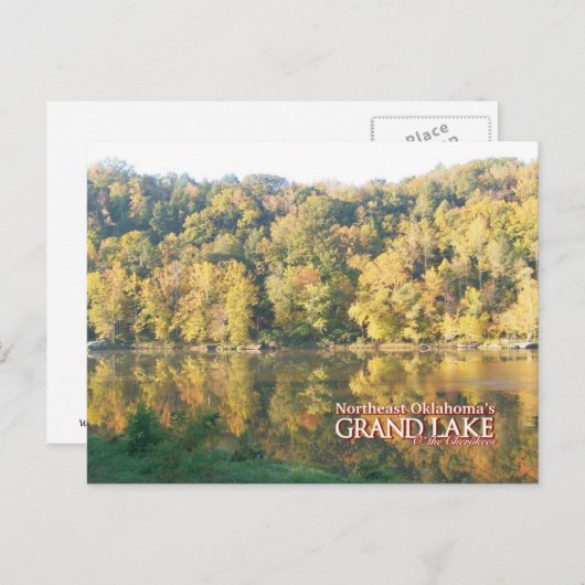 Grootmeer Oklahoma postkaart herfst kleur (Voorkant / Achterkant)