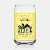 Grootmeester Afstuderen Drinkware Set Can Glass Blikvorm Glas (Voorkant)