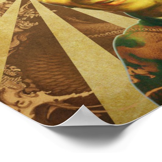 Grootmeester "Ip Man" Wing Chun - Kung Fu Poster (Hoek)