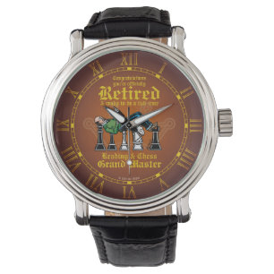 Grootmeester lezen en schaken horloge