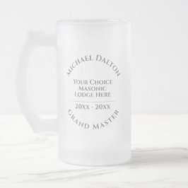 Grootmeester-Metselarij Matglas Bierpul