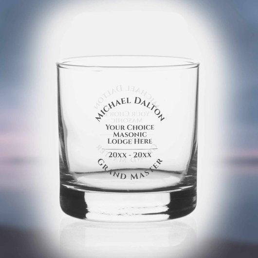Grootmeester-Metselarij Whisky Glas