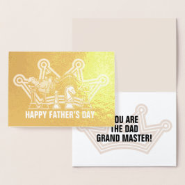 Grootmeester Vaderdag Folie Kaarten