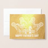 Grootmeester Vaderdag Folie Kaarten (Voorkant met envelop)