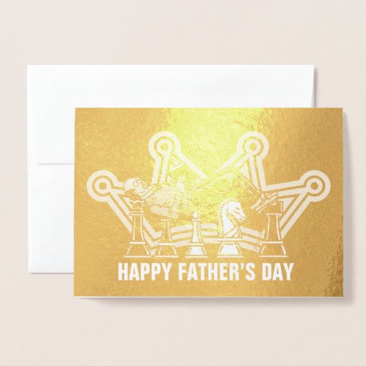 Grootmeester Vaderdag Folie Kaarten (Voorkant met envelop)