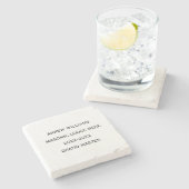 Grootmeester vrijmetselaar geschenken stenen onderzetter (Zijkant)