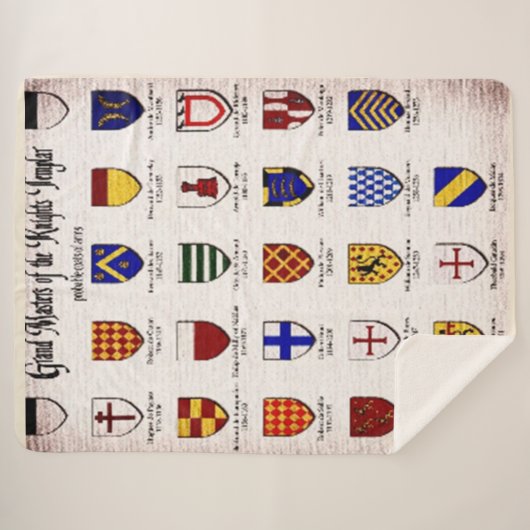 Grootmeesters van de Tempeliers Sherpa Deken (Voorkant (horizontaal))
