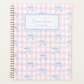 Grootmilal Gingham met Bows Planner (Voorkant)