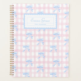 Grootmilal Gingham met Bows Planner