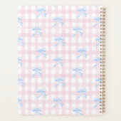 Grootmilal Gingham met Bows Planner (Achterkant)
