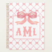 Grootmille Chinoiserie Monogram Bamboe & Bow Planner (Voorkant)